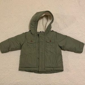Boys Baby Gap Coat in Olive Drab